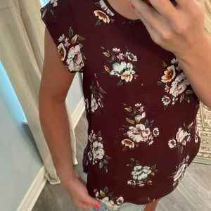 Purple appeal chiffon shirt size M